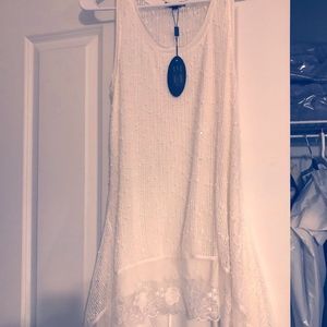 White tunic top